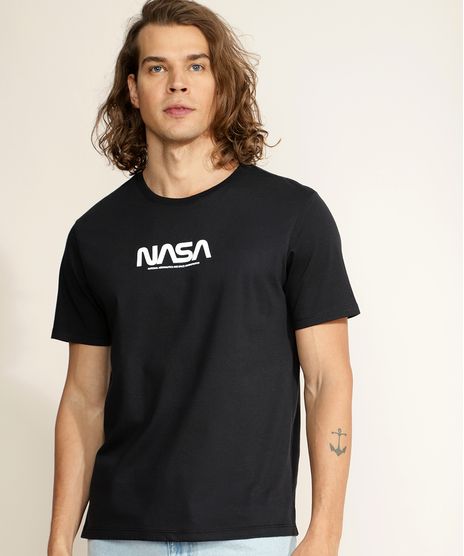 Camiseta-Masculina-NASA-Manga-Curta-Gola-Careca-Preta-9961602-Preto_1