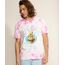 Camiseta-Masculina-Bob-Esponja-Estampada-Tie-Dye-Manga-Curta-Gola-Careca-Rosa-9962329-Rosa_1