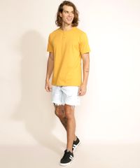 Camiseta-Masculina-Basica-Manga-Curta-Gola-Portuguesa-Mostarda-9964951-Mostarda_3