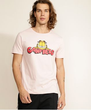 Camiseta-Masculina-Garfield-Manga-Curta-Gola-Careca-Rosa-Claro-9974912-Rosa_Claro_1