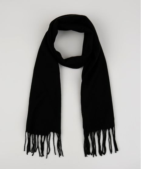 Cachecol-Feminino-com-Franjas-Preto-8184845-Preto_1
