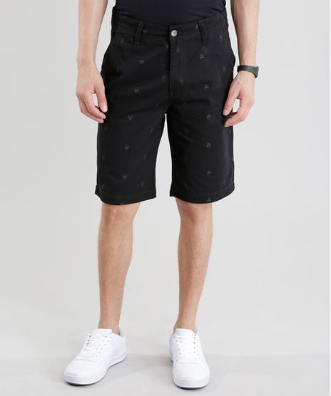 Bermuda-Slim-Estampada-de-Caveiras-Preta-8755558-Preto_1