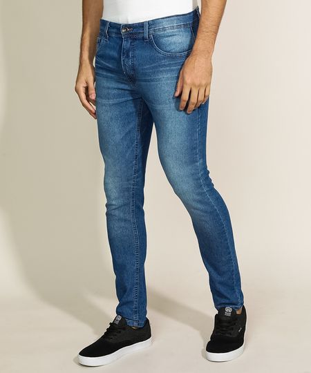 Calca-Jeans-Masculina-Skinny-com-Bolsos-Azul-Escuro-9962767-Azul_Escuro_1