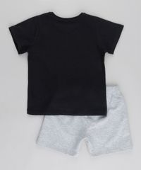 Conjunto-de-Camiseta-Batman-Preta---Bermuda-em-Moletom-Cinza-Mescla-8800181-Cinza_Mescla_2