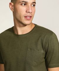 Camiseta-Masculina-Basica-com-Bolso-Manga-Curta-Gola-Careca-Verde-Militar-9286099-Verde_Militar_4