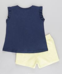 Conjunto-de-Regata-Azul-Marinho---Short-em-Moletom-Amarelo-Claro-8788997-Amarelo_Claro_2