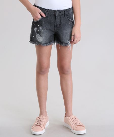 Short-Jeans-Destroyed-Preto-8729423-Preto_1 Short-Jeans-Destroyed-Preto-8729423-Preto_1