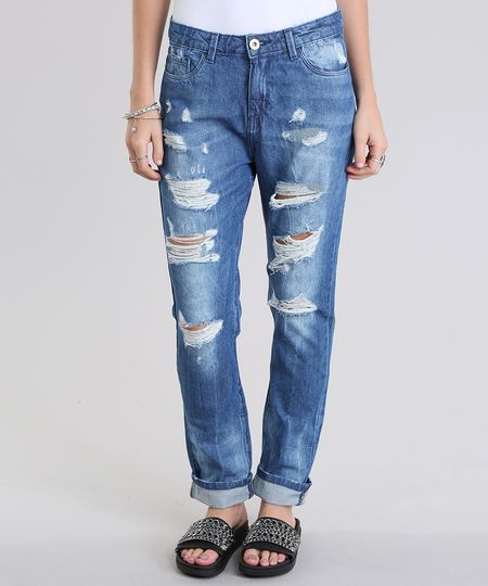 Calca-Jeans-Boyfriend-Destroyed-Azul-Medio-8797641-Azul_Medio_1 Calca-Jeans-Boyfriend-Destroyed-Azul-Medio-8797641-Azul_Medio_1