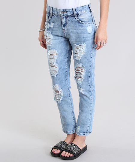 Calca-Jeans-Boyfriend-Destroyed-Azul-Claro-8797642-Azul_Claro_1 Calca-Jeans-Boyfriend-Destroyed-Azul-Claro-8797642-Azul_Claro_1