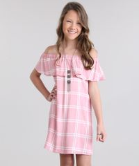 Vestido-Ombro-a-Ombro-Xadrez-Rosa-Claro-8655214-Rosa_Claro_1