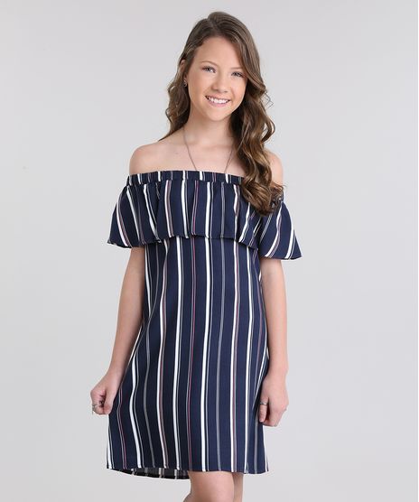 Vestido-Ombro-a-Ombro-Listrado-Azul-Marinho-8652196-Azul_Marinho_1