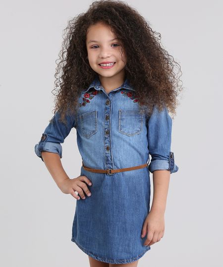 Vestido-Chemise-Jeans-com-Bordado-e-Cinto-Azul-Medio-8631422-Azul_Medio_1 Vestido-Chemise-Jeans-com-Bordado-e-Cinto-Azul-Medio-8631422-Azul_Medio_1