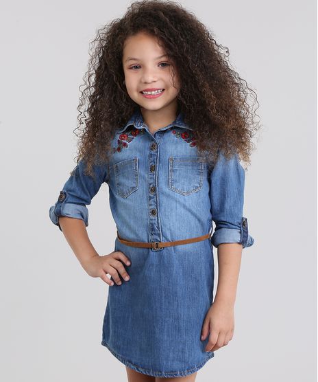 Vestido-Chemise-Jeans-com-Bordado-e-Cinto-Azul-Medio-8631422-Azul_Medio_1