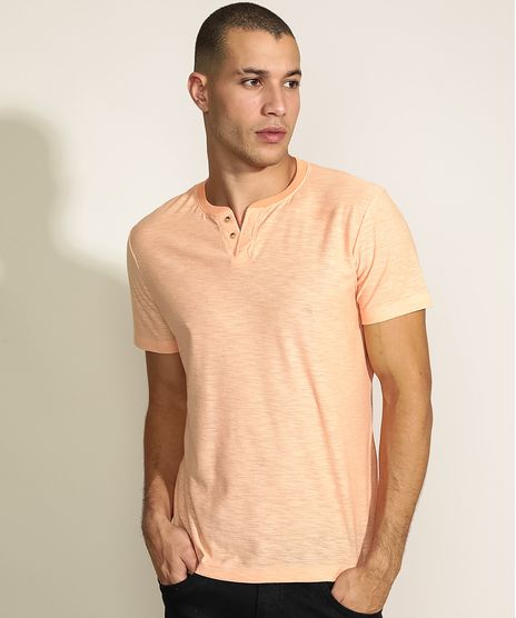 Camiseta-Masculina-Basica-Manga-Curta-Gola-Portuguesa-Laranja-Claro-9965420-Laranja_Claro_1