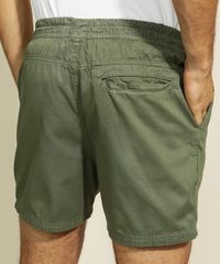 Short-de-Sarja-Masculino-com-Cordao-e-Bolsos-Verde-Militar-9960719-Verde_Militar_2