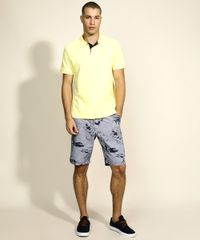 Polo-de-Piquet-Masculina-Basica-Tradicional-com-Bolso-Manga-Curta-Amarela-Claro-9963519-Amarelo_Claro_3