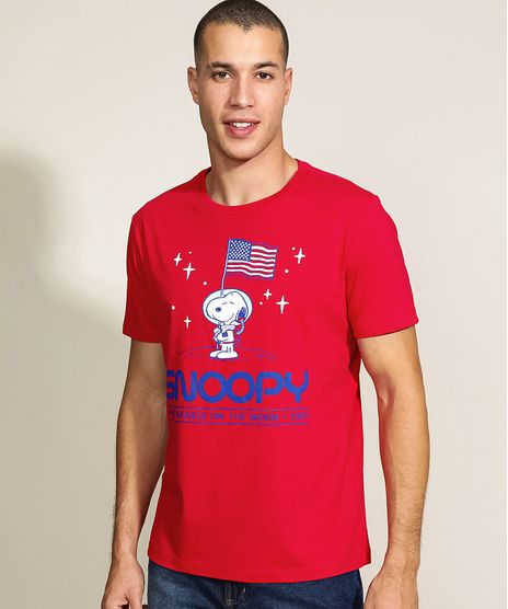 Camiseta-Masculina-Snoopy-Lunar-Manga-Curta-Gola-Careca-Vermelha-9970523-Vermelho_1