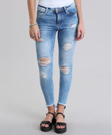 Calca-Jeans-Super-Skinny-Destroyed-Sawary-Azul-Claro-8770640-Azul_Claro_1