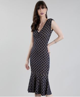 Vestido-Midi-GIG-Couture-em-Jacquard-de-Trico-Geometrico-Azul-Marinho-8656183-Azul_Marinho_1