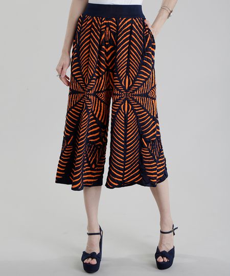 Calca-Pantacourt-GIG-Couture-em-Jacquard-de-Trico-Abstrato-Azul-Marinho-8656195-Azul_Marinho_1