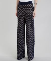 Calca-Pantalona-GIG-Couture-em-Jacquard-de-Trico-Geometrico-Azul-Marinho-8656201-Azul_Marinho_1