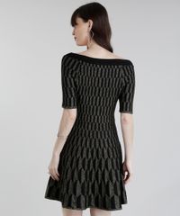 Vestido-GIG-Couture-em-Jacquard-de-Trico-Geometrico-com-Lurex-Preto-8655858-Preto_2