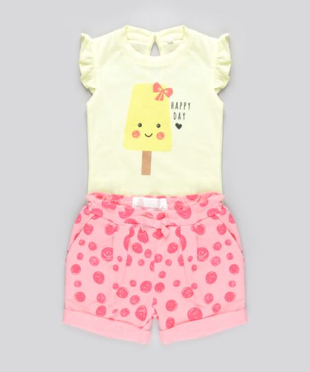 Conjunto-de-Body--Happy-Day--Amarelo---Short-Estampado-em-Moletom-em-Algodao---Sustentavel-Rosa-8682950-Rosa_1