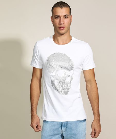 Camiseta-Masculina-Slim-Caveira-Texturizada-Metalizada-Manga-Curta-Gola-Careca-Branca-9967066-Branco_1 Camiseta-Masculina-Slim-Caveira-Texturizada-Metalizada-Manga-Curta-Gola-Careca-Branca-9967066-Branco_1