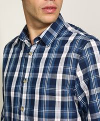 Camisa-Masculina-Tradicional-Estampada-Xadrez-Manga-Longa-Azul-Escuro-9809560-Azul_Escuro_4