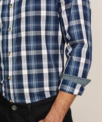 Camisa-Masculina-Tradicional-Estampada-Xadrez-Manga-Longa-Azul-Escuro-9809560-Azul_Escuro_6
