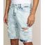 Bermuda-Jeans-Masculina-Slim-Destroyed-com-Bolsos-Azul-Claro-9962907-Azul_Claro_1