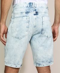 Bermuda-Jeans-Masculina-Slim-Destroyed-com-Bolsos-Azul-Claro-9962907-Azul_Claro_2
