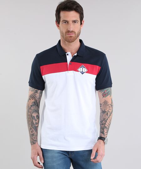 Polo-em-Piquet-com-Patch--Navy-Union--Branca-8781896-Branco_1