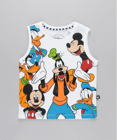 Regata-Turma-do-Mickey-em-Algodao---Sustentavel-Branca-8788440-Branco_1