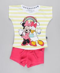 Blusa-Minnie-e-Margarida-com-Estampa-Listrada-em-Algodao--Sustentavel-Branca-8762572-Branco_3