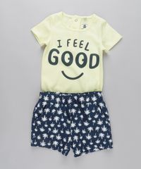Conjunto-de-Body--I-Feel-Good--Amarelo-Claro---Short-Estampado-de-Coqueiros-em-Moletom-Azul-Marinho-8682957-Azul_Marinho_1