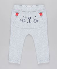 Calca-em-Moletom-com-Bordado--Urso--Cinza-Mescla-8678506-Cinza_Mescla_1
