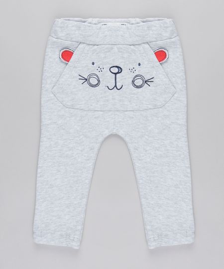Calca-em-Moletom-com-Bordado--Urso--Cinza-Mescla-8678506-Cinza_Mescla_1 Calca-em-Moletom-com-Bordado--Urso--Cinza-Mescla-8678506-Cinza_Mescla_1