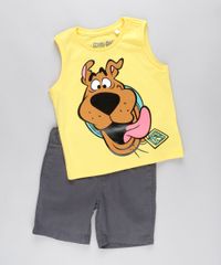 Regata-Scooby-Doo-em-Algodao---Sustentavel-Amarela-8792341-Amarelo_3