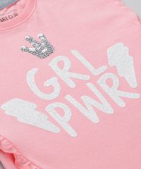 Conjunto-de-Blusa--Grl-Pwr--com-Paetes-Rosa---Short-com-Babados-em-Moletom-Cinza-Mescla-8789003-Cinza_Mescla_4