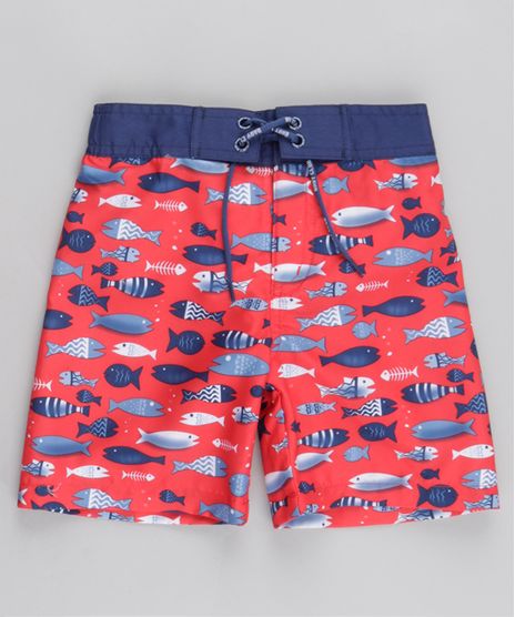 Bermuda-Estampada-de-Peixes-Vermelha-8694084-Vermelho_1