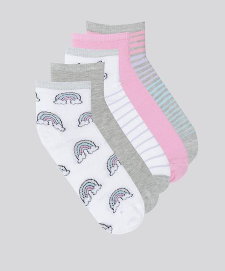 Kit-de-5-Meias-Multicor-8697000-Multicor_1 Kit-de-5-Meias-Multicor-8697000-Multicor_1