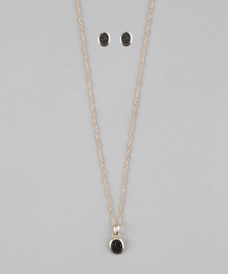 Kit-de-Brinco-e-Colar-com-Strass-Dourado-8747277-Dourado_1