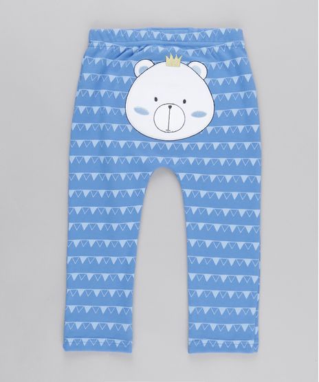 Calca-Estampada-Urso-em-Algodao---Sustentavel-Azul-8612406-Azul_1