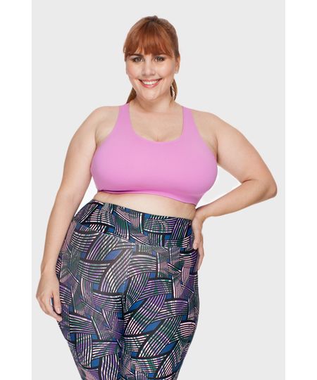 Top plus Size Liso Fitness Menor preço em Top plus Size Liso Fitness