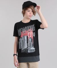 Camiseta-Longa--New-York-City--Preta-8808658-Preto_1