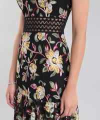Vestido-Longo-PatBO-em-Tule-Bordado-Floral-com-Babados-Preto-8690957-Preto_4