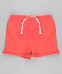 Short-em-Moletom-com-Bolso-em-Algodao---Sustentavel-Vermelho-8684479-Vermelho_1