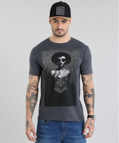 Camiseta--Mulher--Cinza-Mescla-Escuro-8508504-Cinza_Mescla_Escuro_1