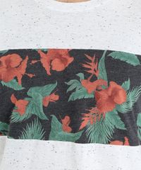 Camiseta-com-Recorte-Estampado-Floral-Cinza-Mescla-Claro-8838938-Cinza_Mescla_Claro_4